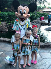 Granddaughters at the Aulani Disney Resort & Spa on Oahu, Hawaii