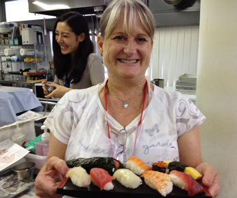 Sushi cooking class experience with Diana Saint James, Travel Agent