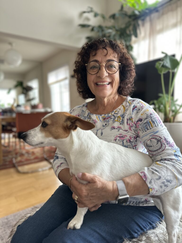 Daryl Leaper and her dog